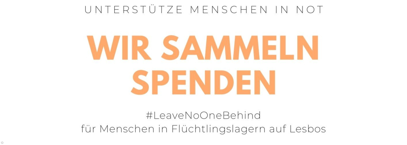 Flyer zum Spendenaufruf mit allen Informationen